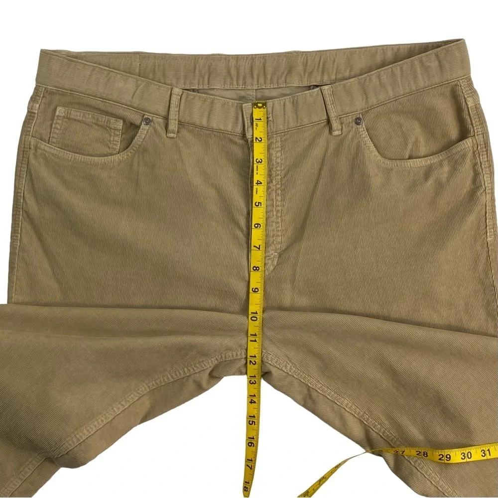 𝅺bullock & Jones Men’s Khaki Tan Corduroy Straight-Leg Pants, EUC, Size 40x34 - Picture 11 of 14